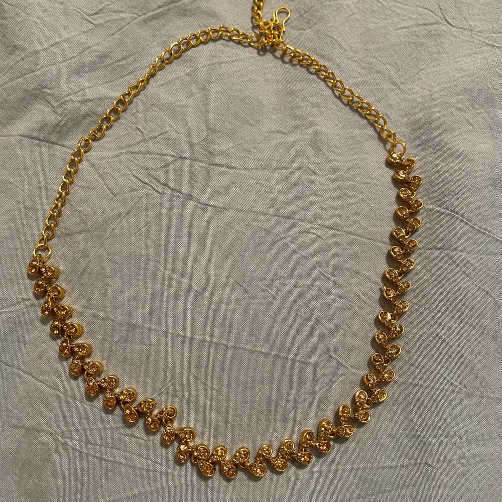 Gold Heart Link Necklace